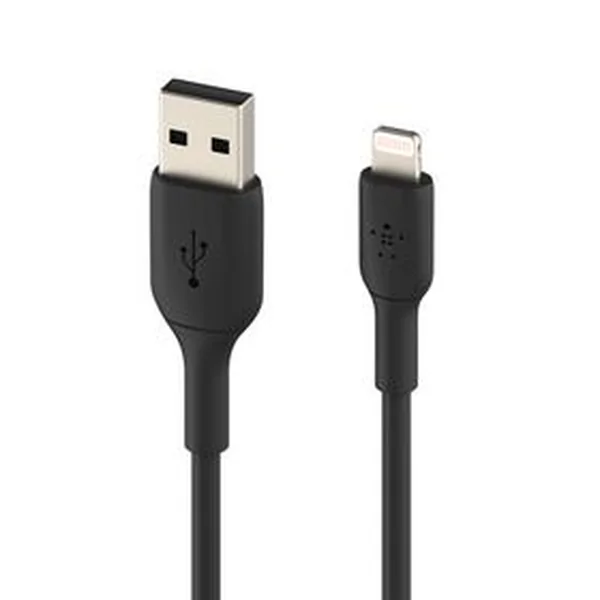 Belkin BoostCharge Lightning to USB-A Cable, 3.3ft/1m, Black