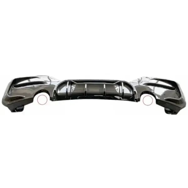 Rear Lip Diffuser Rear Diffuser F20 Lci After Lip Glossy Black Jj 0-0 Dual Side Single CC-3182 Compatible With Bmw 1 Series F20 Lci 2015-2019