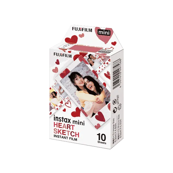 Fujifilm Instax Mini Film Heart Sketch (10 sheets)