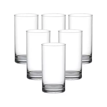 Ocean Glass 6pcs Fin Line Hi Ball 280ml Drink Tumbler 1B01210