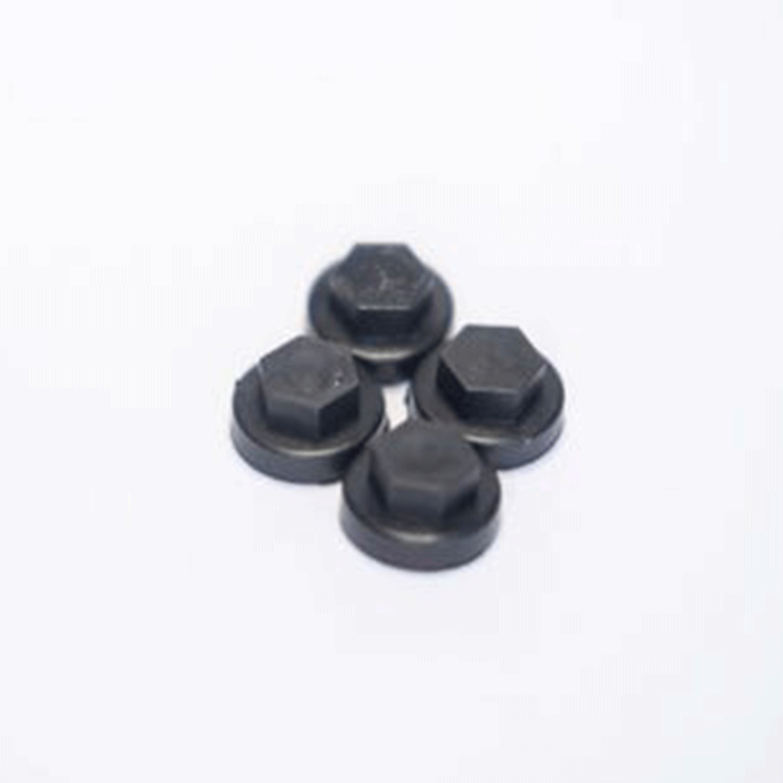 Alaf Charcoal Grey Hex Plastic Caps for Fixtite Fastener