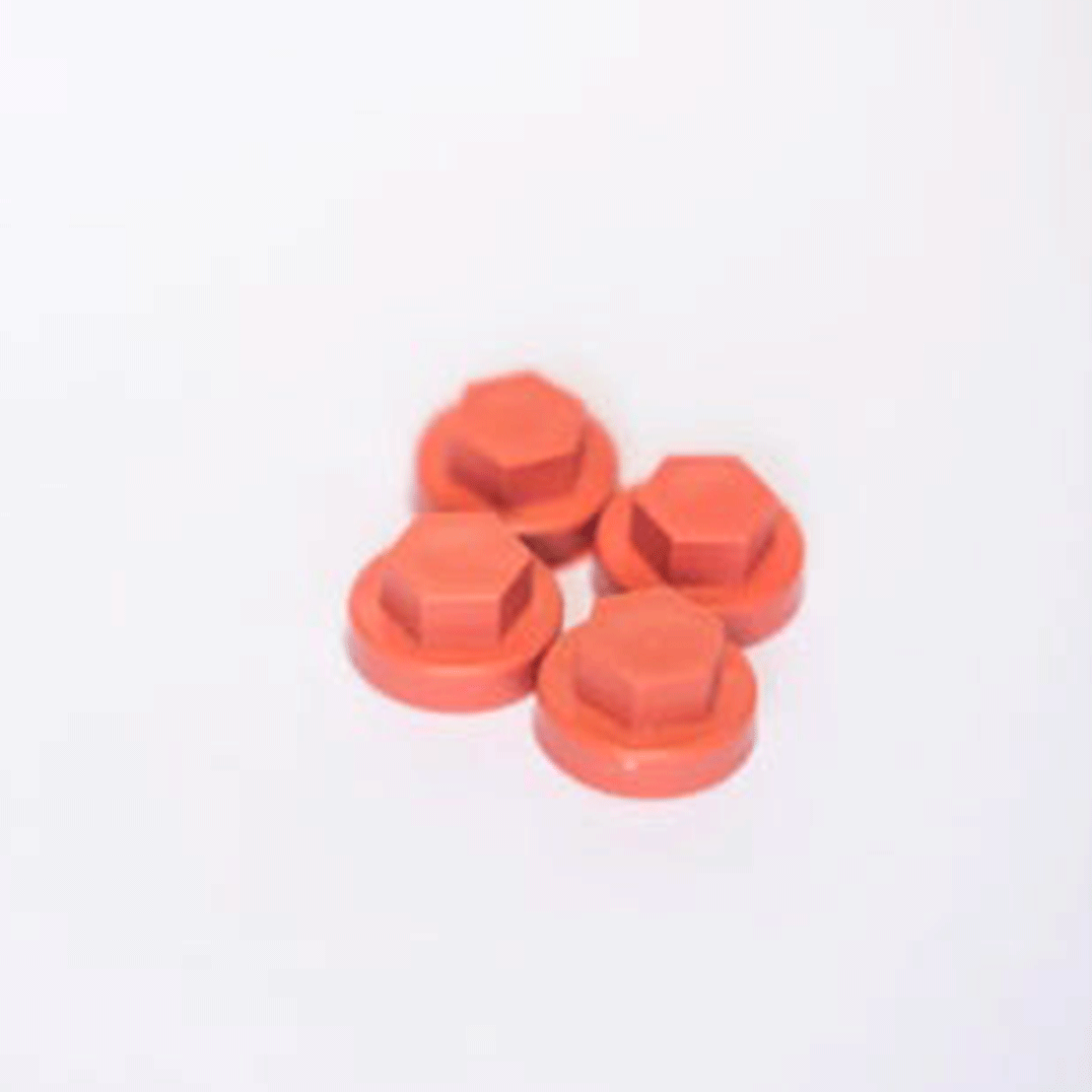 Alaf Tile Red Hex Plastic Caps for Fixtite Fastener