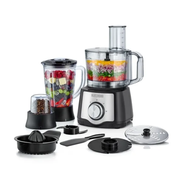 Black & Decker Food Processor 29 Function with Blender, Grinder & Juicer 600W Black FX650-B5