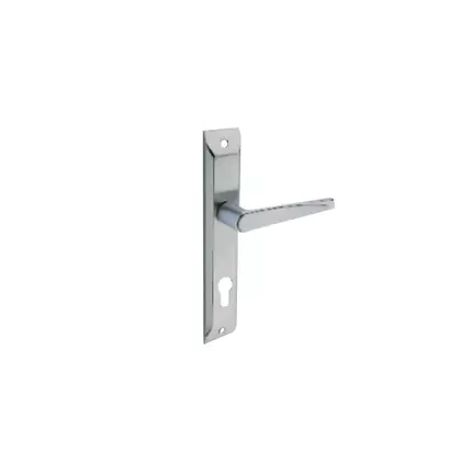 Godrej ARC09 Europrofile Mortise Combiset Locks 200mm, High Quality Door Handle Sets with Lock for Main Doors and Interconnecting Doors in Residential and Commercial Establishments Satin Steel Finish 