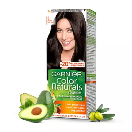 Garnier Hair Color 3 Dark Brown, 1 Natural Black , 5 Light Brown (Pack of 12Pcs)