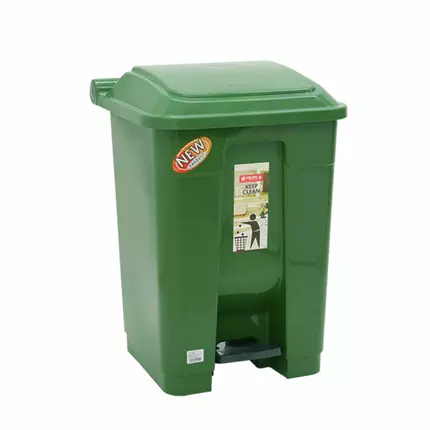 Lionstar Dustbin 50L w/Pedal Gomi C-72 Kitchen Trash Bin, Trash Can, Stain Resistant Garbage Bin, Highly Durable Pedal with Soft Close Lid for Home, Office, Kitchen