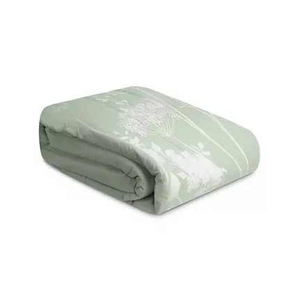 Comforter Meadow Floral with Stripes Design, Cotton, 1pc Duvet, 2 Sizes