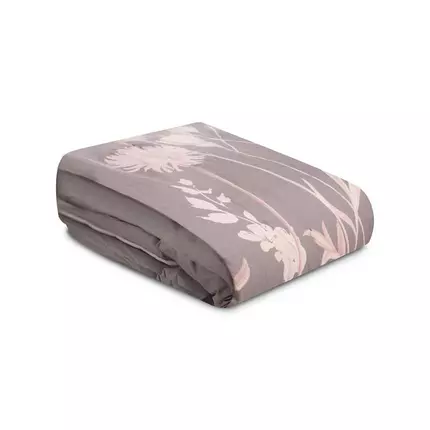 Comforter Meadow Floral with Stripes Design, Cotton, 1pc Duvet, 2 Sizes