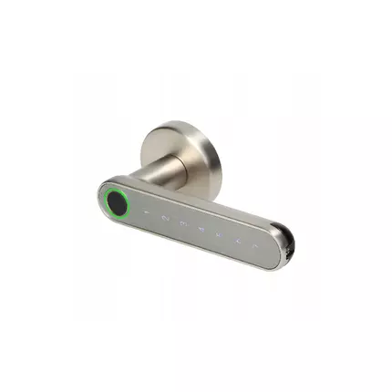 Mul-T-Lock Biometric/Pin Smart Handle Satin Nickle