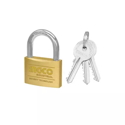 Ingco Heavy Duty Brass Padlock 50mm DBPL0502