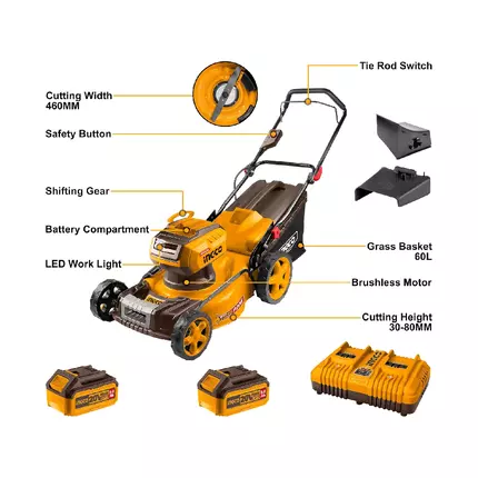 Ingco Electric Hoist 900W with Lifting Capacity 250-500kg, Emergency Stop Switch EH5001