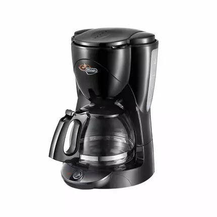 De'Longhi Drip Coffee Maker 1.7L 1000W Black Filter Coffee Machine 10 Cups Plastic Body ICM2.1B