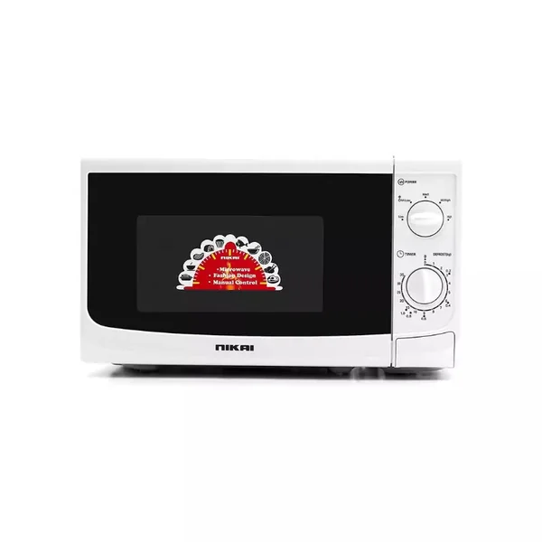 Nikai Microwave 20L 700W with Solo Manual 5 Power Levels Defrost Setting Cooking End Signal Push Button Door NMO515N9A