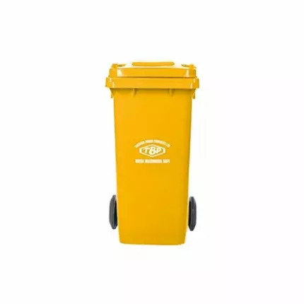 TBP Dustbin 120L with Two Wheels without Pedal TBP-120A-RED/YELLOW