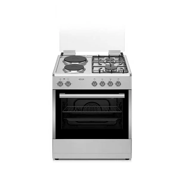 Venus Cooker 60 x 60cm 2 Gas Burner, 2 Electric Hot Plate with Electric Oven & Grill Stainless Steel VC6622ESD