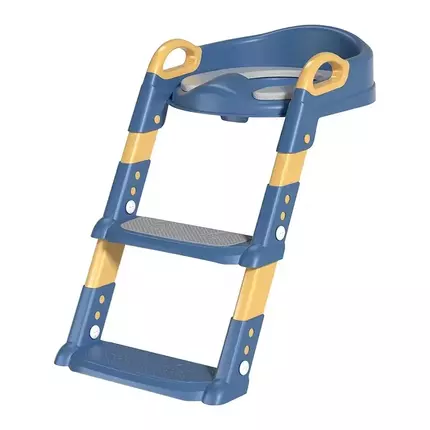 New Stepped Children's Toilet Training Potty Ladder - Foldable Foot Stool for Boys and Girls, Multi-Functional for Kids' Toilet Training.