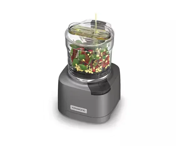 Kenwood Chopper and Grinder 2 in 1 500ml Plastic Bowl 800w Chp80.000si Powerful Metal Grinder and Electric Chopper with Eversharp Quadblades, Dripper Pro, Spatula for Wet Chopping & Dry Grinding