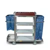 TBP Service Trolley Metal Open Both Sides + Double Bags ST-1408