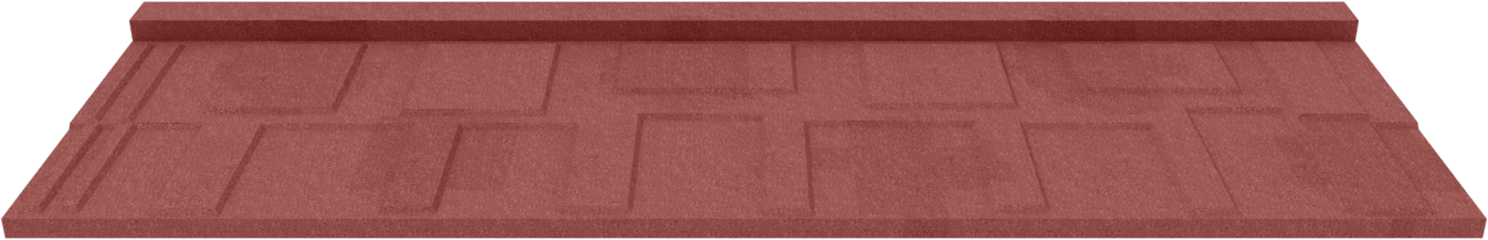 Alaf Lifestile Stone-coated Roofing Tiles - Shingle Brick Red