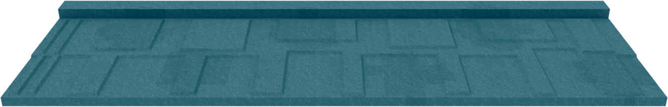 Alaf Lifestile Stone-coated Roofing Tiles - Shingle Capri Blue