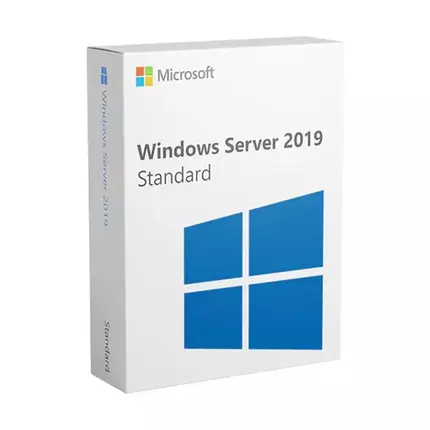 Microsoft Windows Server 2019 Standard - 64-Bit English, 1 Pack DSP OEI DVD, Supports Up to 16 Cores, P73-07788.