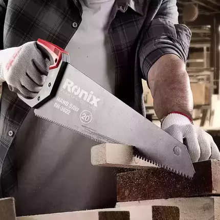 RONIX Hand Saws | Sharp Tooth Technology, Ergonomic TPR Handle, Induction-Hardened Teeth | Ideal for Wood & Plastic Cutting | Rust-Resistant Coating | Professional-Grade Durability & Precision 20" RH-