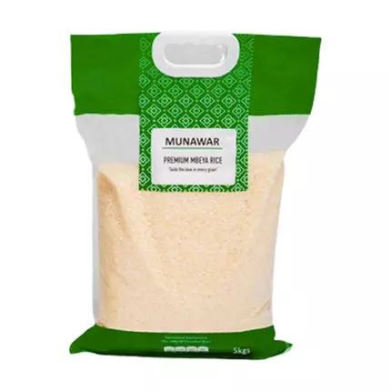 Munawar Premium Mbeya White Rice 5kg (E-EX)