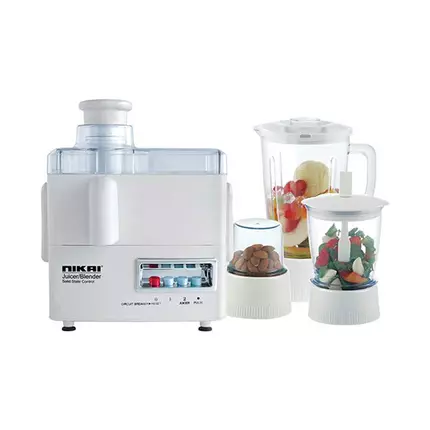 Nikai Juicer and Blender 4in1 300W 1.6L Juicer, Blender, Meat Chopper, Grinder & Pulse Powerful Motor With Thermostat NFP1724N