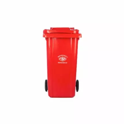TBP Dustbin 100L with Two Wheels without Pedal TBP-100A-RED/YELLOW