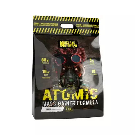 Nuclear Nutrition Atomic Mass Gainer Formula 7Kg, Mass Gainer Powder Creatine and L-glutamine