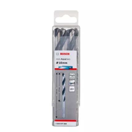 Bosch Twist Drill Pointteq HSS G 10.0mm 2608577268