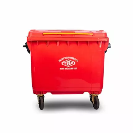 TBP Dustbin 660L Four Wheels without Pedal TBP-660A-RED/YELLOW