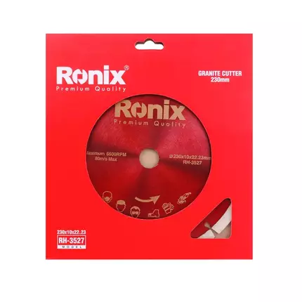 Ronix Granite & Marble Cutting Disc German (4.5" 5" 7" 9") premium quality marble tile cutter granite cutter Suitable for both wet and dry cutting Meets TUV and CE standards RH-3527