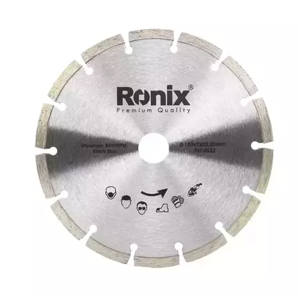 Ronix Granite Cutting Disc  (4" | 4.5" | 5" | 7" | 9") designed for use with angle grinders and tile cutters cutting all types of granite and marble  RH-3522