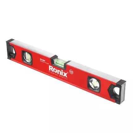 Ronix Spirit Level, 400mm, Aluminum 3 Measurements including 90°, 180° and 45° Double-side milling Ideal for home decoration, DIY, items repairing, wood working, landscaping, hanging painting, TV's RH