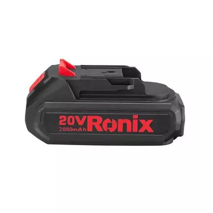 Ronix  Lithium-Ion Battery |  Battery Pack |  22V Fast Charger | Compact Design, LED Indicator, Quick Charge | High Performance for Power Tools, 20V 2.0Ah (4.0Ah) 8691