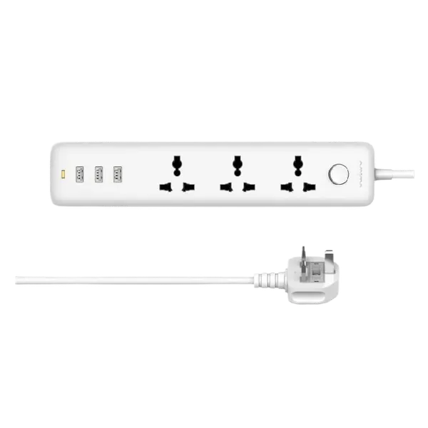 oraimo PowerHub 3 6 Ports UK Power Strip Socket