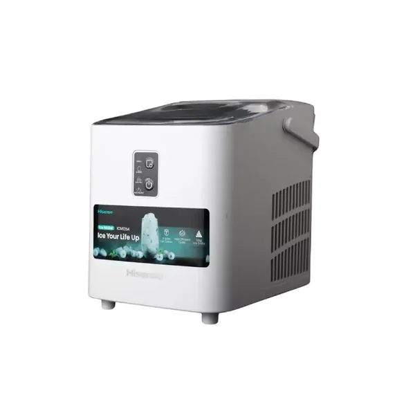 HISENSE Ice Maker- Low Water Alert, 12kg Capacity per Day-White-ICM1264