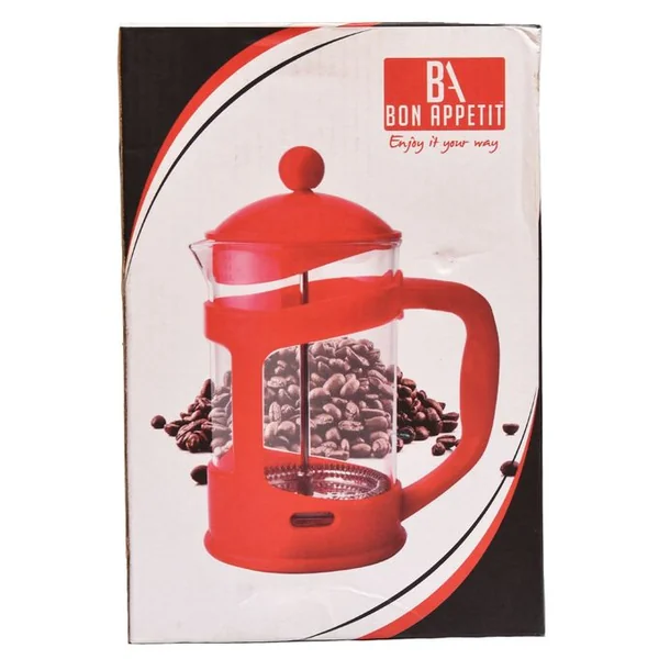 Bon Appetit Coffee Plunger 800ml Red HM-BA54