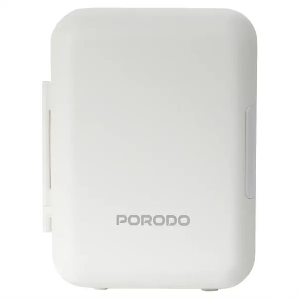 Porodo Lifestyle Echochill 4L Min Cooling Fridge, For Home, Office And Travel - White