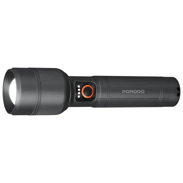Porodo Lifestyle Lumalite 2500 Rechargeable Flashlight - Grey