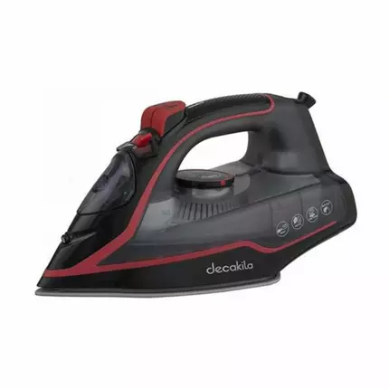 Decakila Steam Iron 2400W Water Tank Capacity 210ML Without Auto-off Function Steam Boost:0.8g/Shot Vertical Jet Steam Temp Control KEEN001W