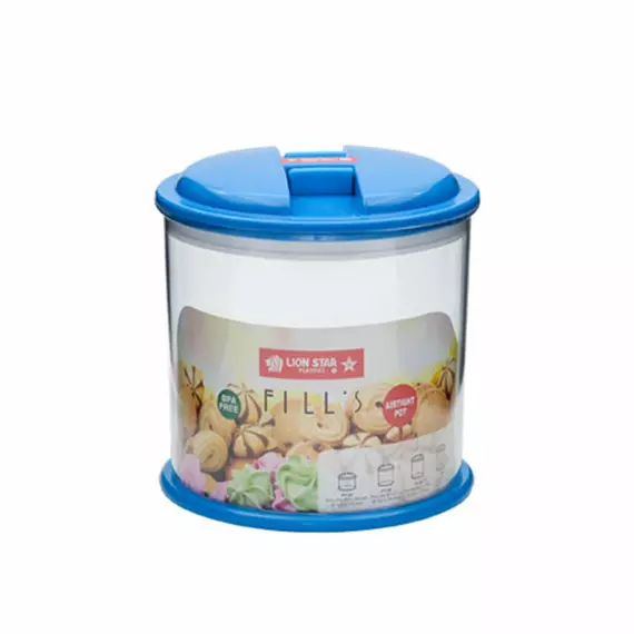 Lionstar Storage Plastic Jar 1750ML Fill's Pot 900 PT-37 Air Tight Container & Storage Space Saving Box BPA Free