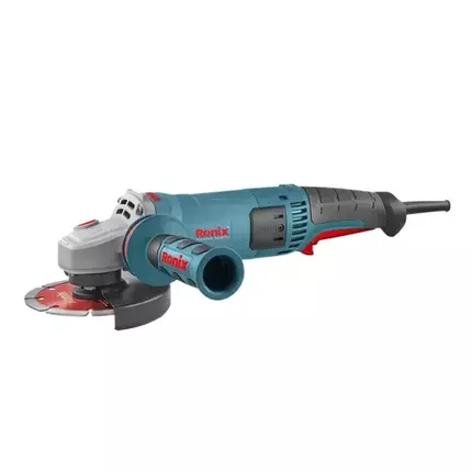 Ronix  Angle Grinder| Professional Heavy-Duty Power Tool with 3-Position Handle, Soft Start Switch, and Anti-Dust System | High Performance for Masonry & Metal Working | Includes Wheel Guard, Side Han