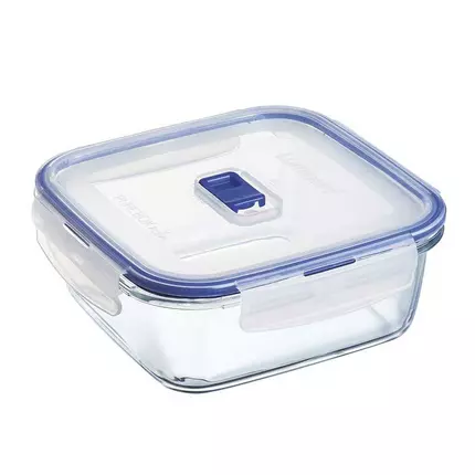 Luminarc Pure Box Square Food Container 122cl Flat Rim P3552