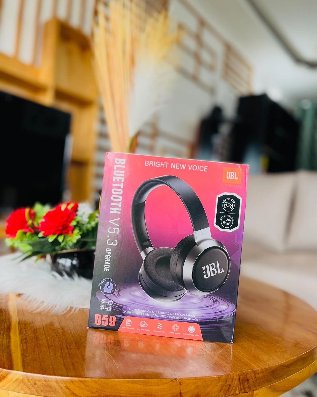 D59 wireless headphones with microphone