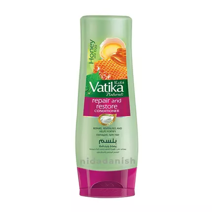 Vatika Conditioner Repair & Restore, Enriched with Egg & Honey, Nourishes Hair Roots, for Damaged Hair & Split-ends, 400ml (Pack of 3)