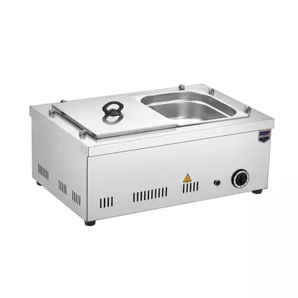 Remta Tabletop Bain Marie 2000W 2 Bowl Steam Basis, Thermostat Control, Stainless Steel Containers & Body RMT20