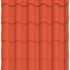 Alaf Romantile 28G Roofing Sheet Tile Red Matte