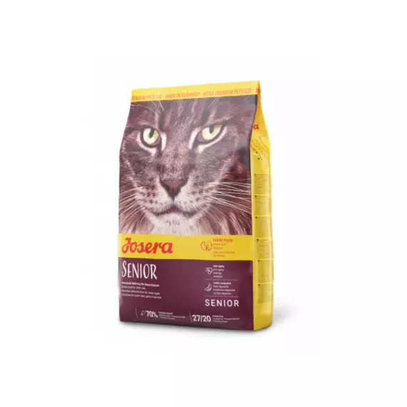 Josera Senior Katze Dry Cat Food Super Premium Gentle for Older Cats 2kg (E-EX)